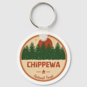 Nationaal bos Chippewa Sleutelhanger