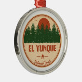 Nationaal bos El Yunque Metalen Ornament (Rechts)
