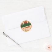 Nationaal bos El Yunque Ronde Sticker (Envelop)
