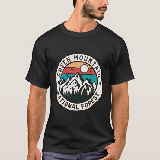 Nationaal bos Groene bergen T-shirt (Voorkant)