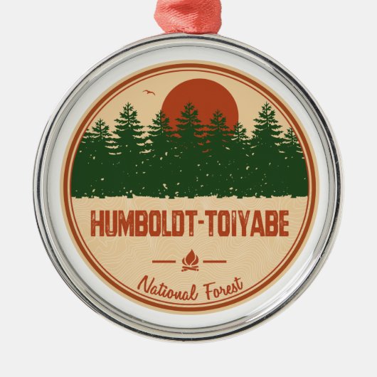 Nationaal bos Humboldt-Toiyabe Metalen Ornament (Voorkant)