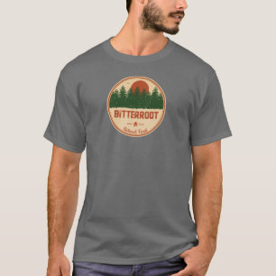 Nationaal bos met bitterwortel t-shirt