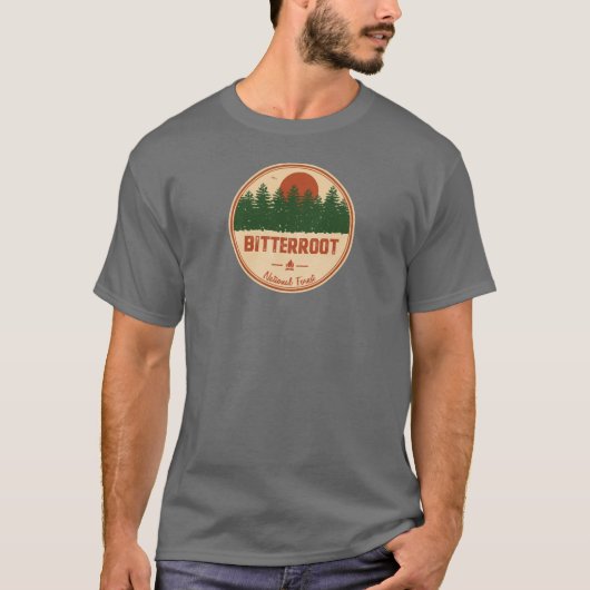 Nationaal bos met bitterwortel t-shirt (Voorkant)