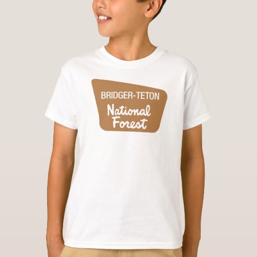 Nationaal bos van Bridger-Teton (bord) T-shirt (Voorkant)