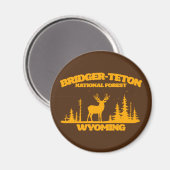 Nationaal bos van Bridger-Teton Magneet (Voorkant / Achterkant)