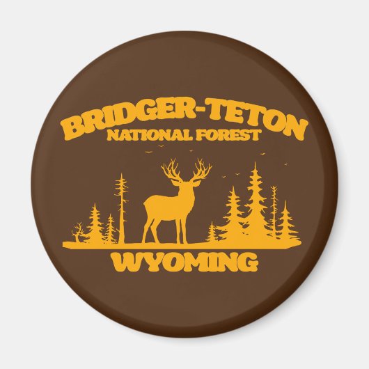 Nationaal bos van Bridger-Teton Magneet (Voorkant)