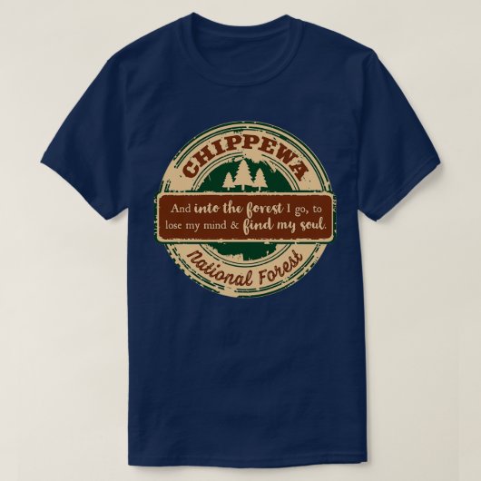 Nationaal bos van Chippewa 2 T-shirt (Design voorkant)