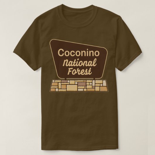 Nationaal bos van Coconino 1 T-shirt (Design voorkant)
