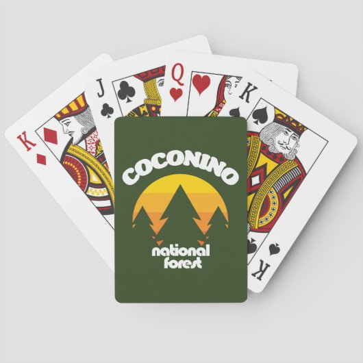 Nationaal bos van Coconino Pokerkaarten (Achterkant)