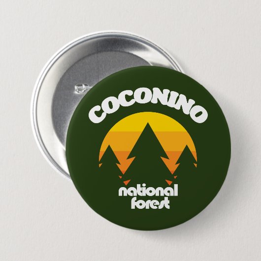 Nationaal bos van Coconino Ronde Button 7,6 Cm (Voorkant /achterkant)