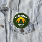 Nationaal bos van Coconino Ronde Button 7,6 Cm (In situ)