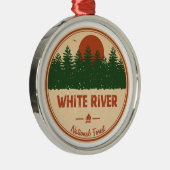 Nationaal bos van de witte rivier metalen ornament (Rechts)