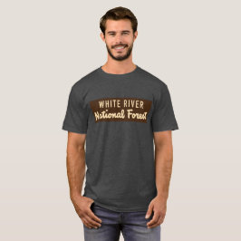 Nationaal bos van de witte rivier t-shirt