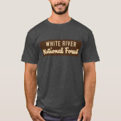 Nationaal bos van de witte rivier t-shirt (Voorkant)