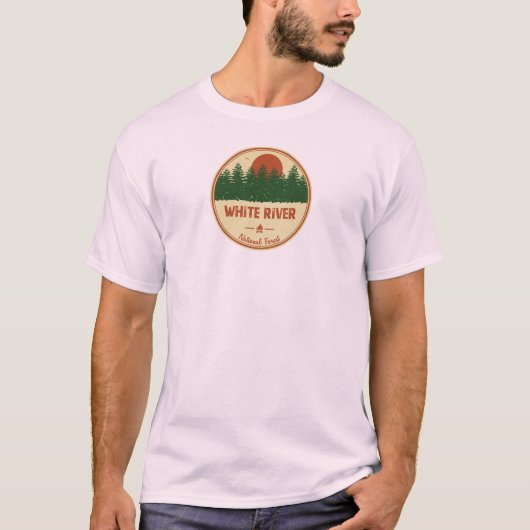 Nationaal bos van de witte rivier t-shirt (Voorkant)