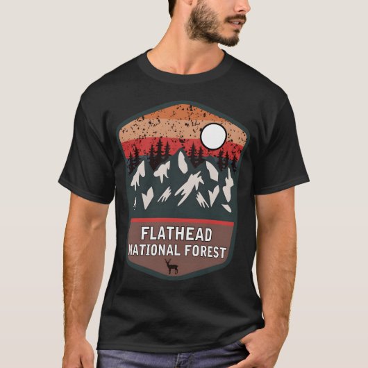 Nationaal bos van Flathead T-shirt (Voorkant)