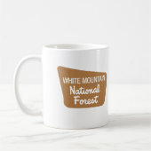 Nationaal bos van het witte gebergte (gebarentaal) koffiemok (Links)