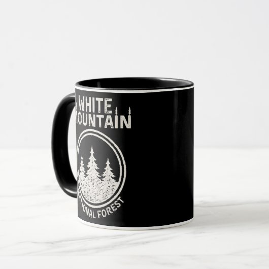 Nationaal bos van het witte gebergte mok (Voorkant links)