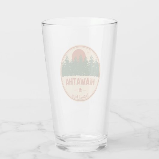 Nationaal bos van Hiawatha Glas (Achterkant)