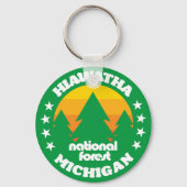 Nationaal bos van Hiawatha Sleutelhanger (Achterkant)