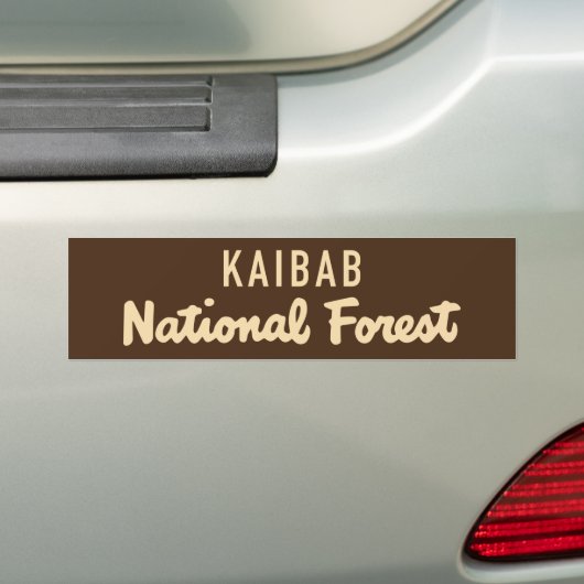 Nationaal bos van Kaibab Bumpersticker (Op auto)
