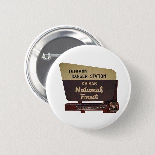 Nationaal bos van Kaibab Ronde Button 5,7 Cm (Voorkant /achterkant)