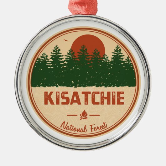 Nationaal bos van Kisatchie Metalen Ornament (Voorkant)