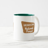 Nationaal bos van Mendocino (gebarentaal) Tweekleurige Koffiemok (Voorkant rechts)