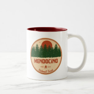 Nationaal bos van Mendocino Tweekleurige Koffiemok