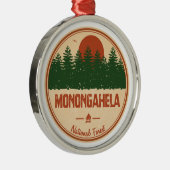 Nationaal bos van Monongahela Metalen Ornament (Rechts)