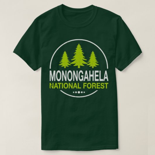 Nationaal bos van Monongahela T-shirt (Design voorkant)