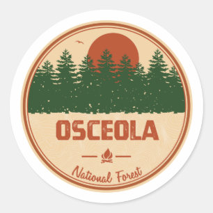 Nationaal bos van Osceola Ronde Sticker