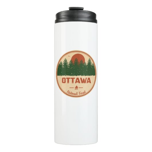 Nationaal bos van Ottawa Thermosbeker (Voorkant)