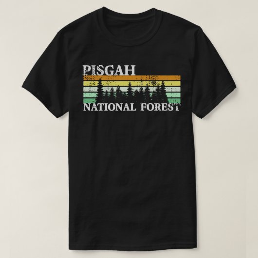 Nationaal bos van Pisgah 1 T-shirt (Design voorkant)