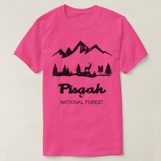 Nationaal bos van Pisgah 2 T-shirt (Design voorkant)