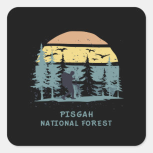 Nationaal bos van Pisgah Vierkante Sticker