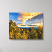 Nationaal bos van Santa Fe op zonsondergang in het Canvas Afdruk (Voorkant)