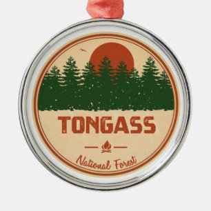 Nationaal bos van Tongass Metalen Ornament