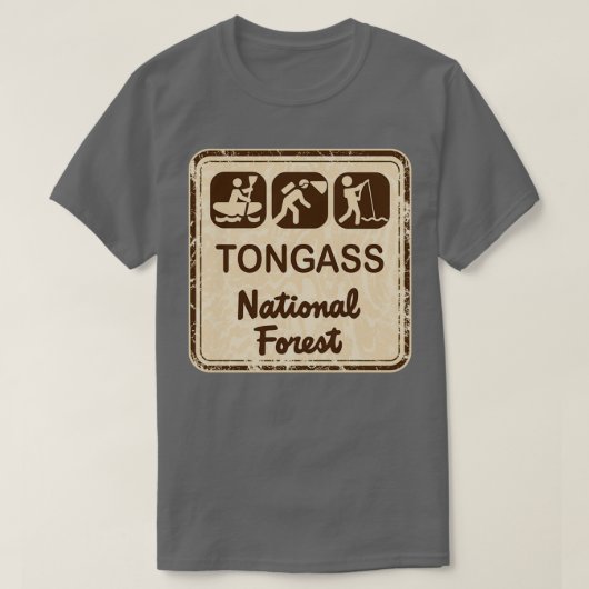 Nationaal bos van Tongass T-shirt (Design voorkant)
