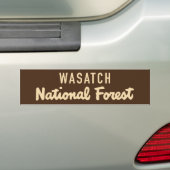Nationaal bos van Wasatch Bumpersticker (Op auto)