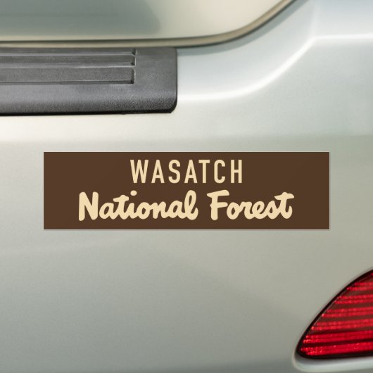 Nationaal bos van Wasatch Bumpersticker (Op auto)
