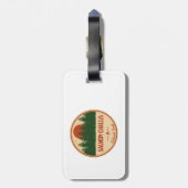 Nationaal bos voor zalm-Challis Bagagelabel (Achterkant verticaal)