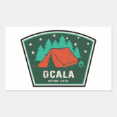 Nationaal boskamperen van Ocala Rechthoekige Sticker (Voorkant)