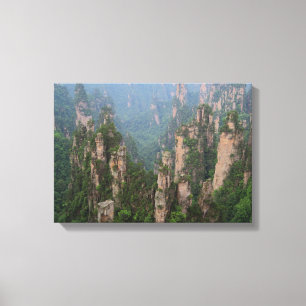 Nationaal bospark Avatar Mountains Zhangjiajie Canvas Afdruk