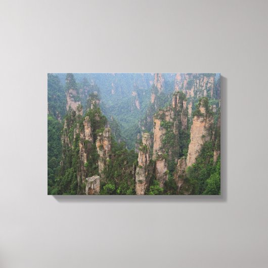 Nationaal bospark Avatar Mountains Zhangjiajie Canvas Afdruk (Voorkant)