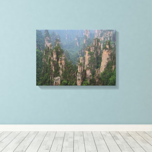 Nationaal bospark Avatar Mountains Zhangjiajie Canvas Afdruk (Insitu (Houten vloer))