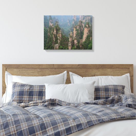Nationaal bospark Avatar Mountains Zhangjiajie Canvas Afdruk (Insitu (Slaapkamer))