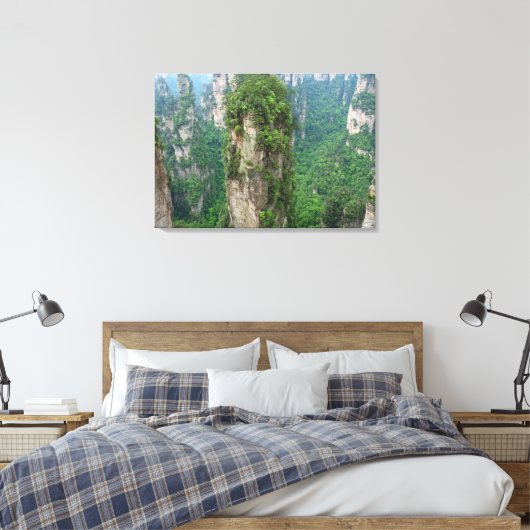 Nationaal bospark Avatar Mountains Zhangjiajie Canvas Afdruk (Insitu (Slaapkamer))