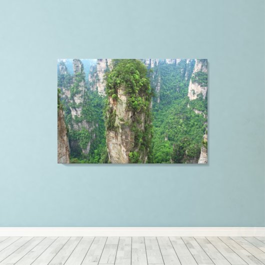 Nationaal bospark Avatar Mountains Zhangjiajie Canvas Afdruk (Insitu (Houten vloer))