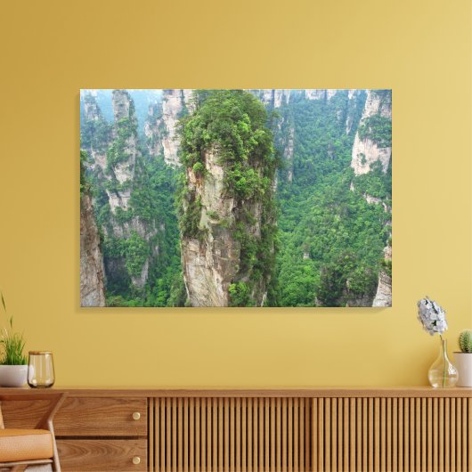 Nationaal bospark Avatar Mountains Zhangjiajie Canvas Afdruk (Insitu (Woonkamer))